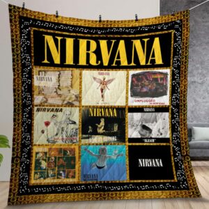 Nirvana Best Albums Quilt Gift For Christmas Birthday Thanksgiving