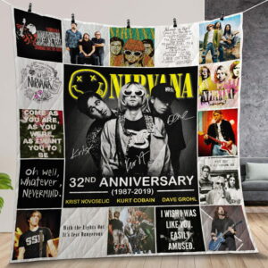 Nirvana Quilt Gift For Christmas Birthday Halloween