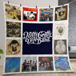 Nitty Gritty Dirt Band Album Covers Quilt Gift For Christmas Birthday Thanksgiving