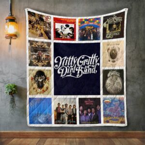 Nitty Gritty Dirt Band Album Covers Quilt Gift For Christmas Black Friday Thanksgiving