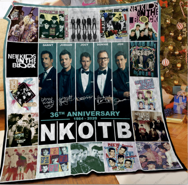 Nkotb Anniversary Fleece Quilt Gift For Fans Christmas Black Friday Black Friday
