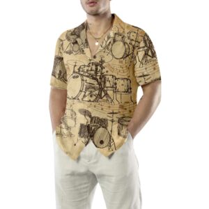 No Drums No Life Hawaiian Shirt Vintage Drum Shirts Best Gift For Dummers 4240 4