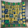 Notre Dame Fighting Irish Quilt Gift For Christmas Birthday Thanksgiving Version 1