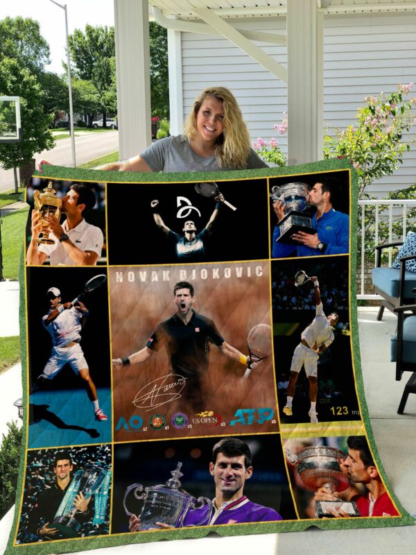 Novak Djokovic Quilt Gift For Christmas Black Friday Thanksgiving