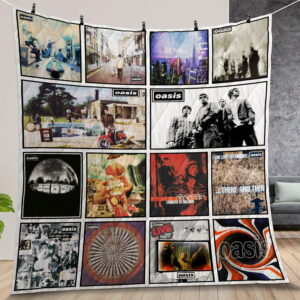 Oasis Album Covers Quilt Gift For Christmas Birthday Halloween