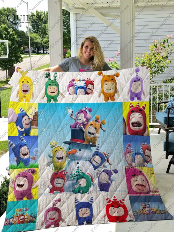 Oddbods Quilt Gift For Family On Christmas Black Friday Cyber Monday