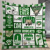 Ohio Bobcats V1 Quilt Gift For Christmas Birthday Thanksgiving