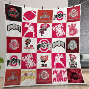 Ohio State Buckeyes Premium Quilt Gift For Christmas Birthday Thanksgiving