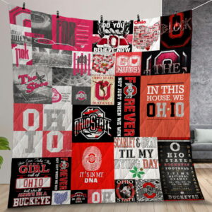 Ohio State Quilt Gift For Christmas Birthday Thanksgiving