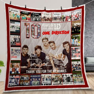 One Direction 10 Years Quilt Gift For Christmas Birthday Halloween