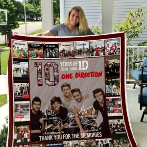One Direction 10 Years Quilt Gift For Family On Christmas Black Friday Cyber Monday