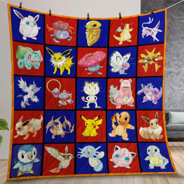 POKeMON Quilt Gift For Christmas Birthday Thanksgiving Version 1