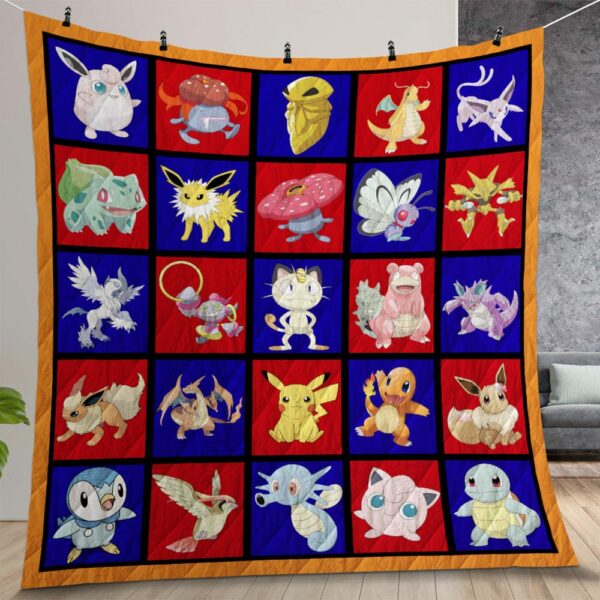 POKeMON Quilt Gift For Christmas Birthday Thanksgiving Version 3