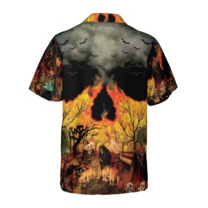 Party At Halloween Night Hawaiian Shirt 2