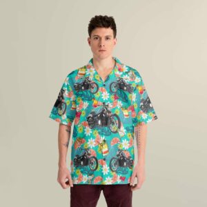 Party in Paradise Motorcycle Hawaiian Shirt 3