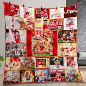 Patrick Mahomes Quilt Gift For Christmas Birthday Thanksgiving