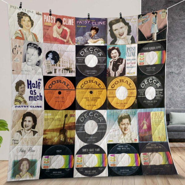 Patsy Cline Album Covers Quilt Gift For Fans Christmas Black Friday