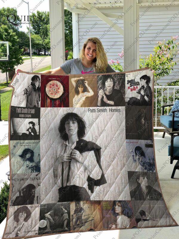 Patti Smith Albums Quilt Gift For Christmas Black Friday Thanksgiving