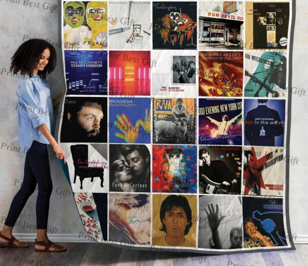 Paul Mccartney Albums Cover Poster Quilt Gift For Family On Christmas Black Friday Cyber Monday