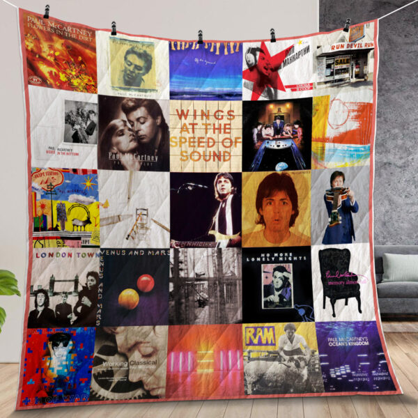 Paul Mccartney Soft Quilt Gift For Family On Christmas