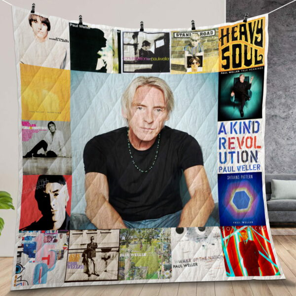 Paul Weller Album Covers Quilt Gift For Christmas Birthday Halloween