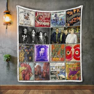 Pavement Album Covers Quilt Gift For Christmas Black Friday Thanksgiving