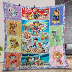 Paw Patrol Quilt Gift For Christmas Birthday Halloween