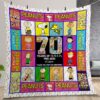 Peanuts 70 Years Quilt Gift For Christmas Birthday Thanksgiving