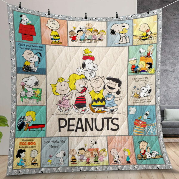 Peanuts Quilt Gift For Christmas Birthday Thanksgiving