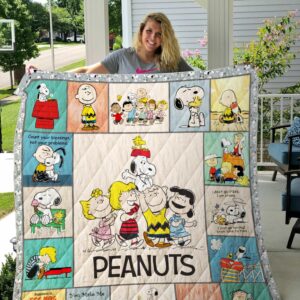 Peanuts Quilt Gift For Family On Christmas Black Friday Cyber Monday
