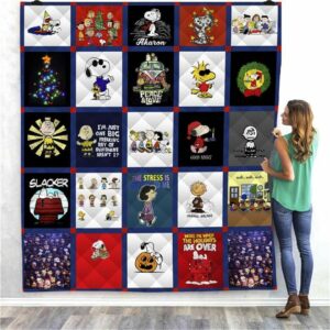 Peanuts Snoopy Warm Quilt Gift For Christmas Black Friday Thanksgiving