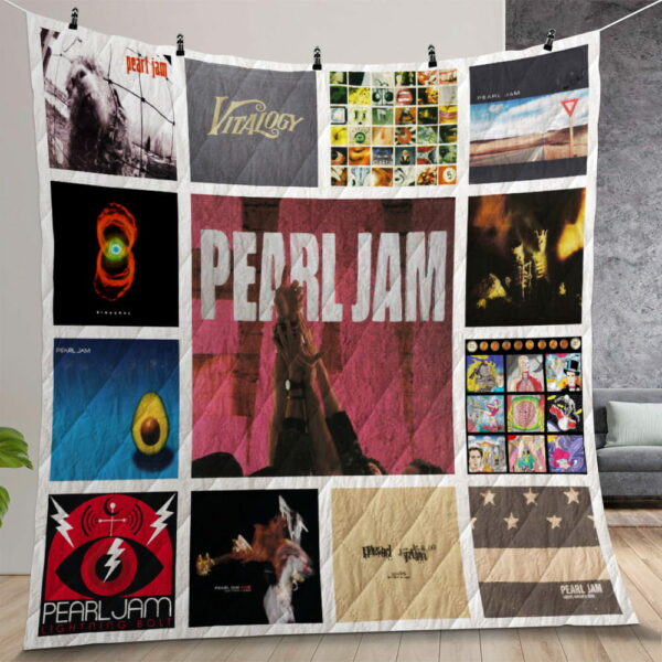 Pearl Jam Album Covers Quilt Gift For Christmas Birthday Thanksgiving
