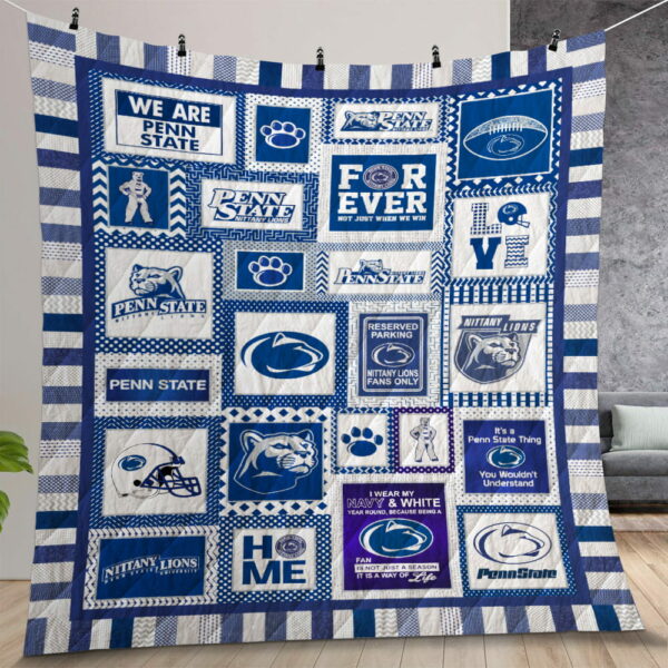 Penn State Nittany Lions 3 Quilt Gift For Christmas Birthday Thanksgiving