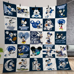 Penn State Nittany Lions Disney Quilt Gift For Christmas Birthday Thanksgiving