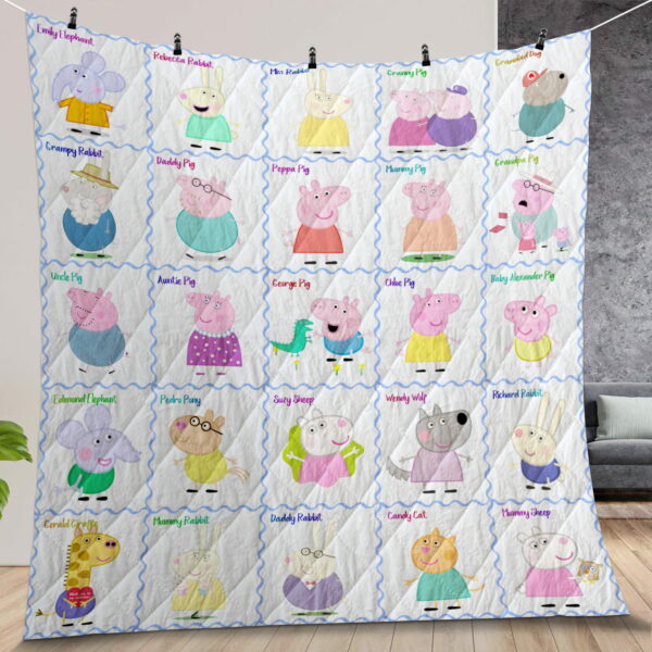 Peppa Pig Quilt Gift For Christmas Birthday Halloween