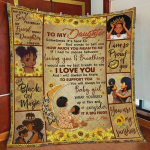 Personalized Black Girl To My Daughter From Mom You Are My Sunshine Great Customized Gift For Family On Christmas Black Friday Black Friday