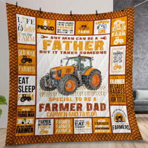 Personalized Farmer Someone Special To Be A Farmer Quilt Gift For Christmas Birthday Thanksgiving