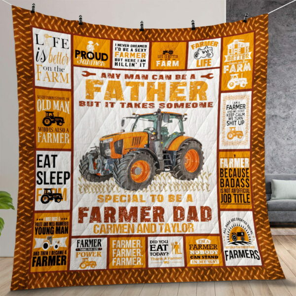 Personalized Farmer Someone Special To Be A Farmer Quilt Gift For Christmas Birthday Thanksgiving