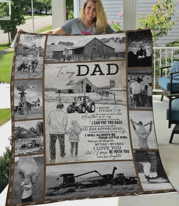 Personalized Farmer To My Dad From Daughter I Will Always Be Your Little Girl Fathers Day Gift For Family On Christmas Black Friday Black Friday