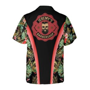 Personalized Name Barber Tropical Custom Hawaiian Shirt 2