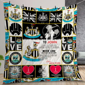 Personalized Newcastle United FC Quilt Gift For Christmas Birthday Thanksgiving