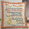 Personalized To My Daughter Bear Quilt Gift For Christmas Birthday Thanksgiving From Dad I WiAlways Be There