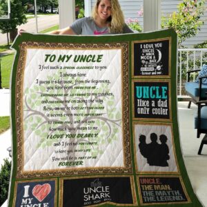 Personalized To My Uncle You Will Be A Part Of Me Forever Quilt Gift Ideas For Fans on Christmas