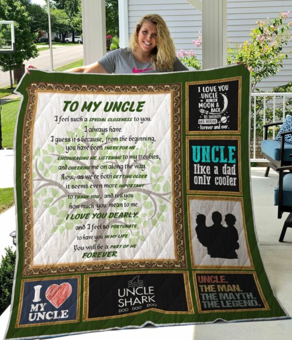Personalized To My Uncle You Will Be A Part Of Me Forever Quilt Gift Ideas For Fans on Christmas