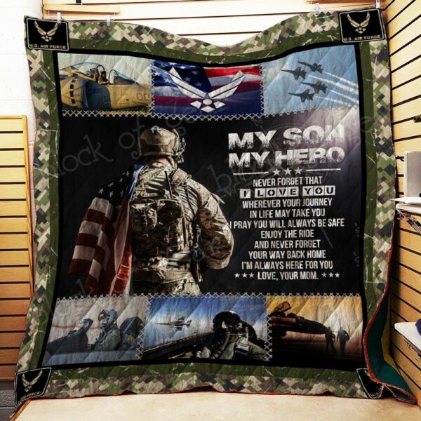 Personalized Us Army To My Son From Mom Enjoy The Ride Perfect Gifts For Us Air Force Quilt Gift For Family On Christmas Black Friday Cyber Monday