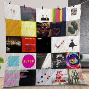 Pet Shop Boys Album Covers Quilt Gift For Christmas Black Friday Thanksgiving