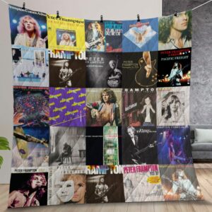 Peter Frampton Albums Quilt Gift For Christmas Birthday Halloween