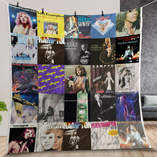 Peter Frampton Albums Quilt Gift For Family On Christmas Black Friday