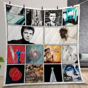 Peter Gabriel Album Covers Quilt Gift For Christmas Birthday Thanksgiving