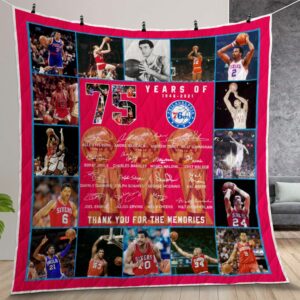 Philadelphia 76ers Quilt Gift For Christmas Birthday Thanksgiving Version 2